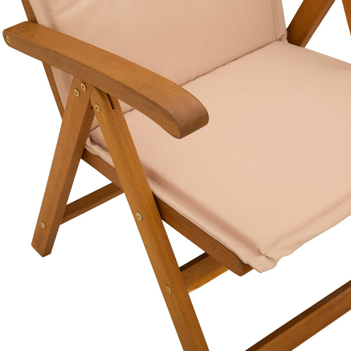 Set de dining pentru grădină cu 5 piese natural WALTI