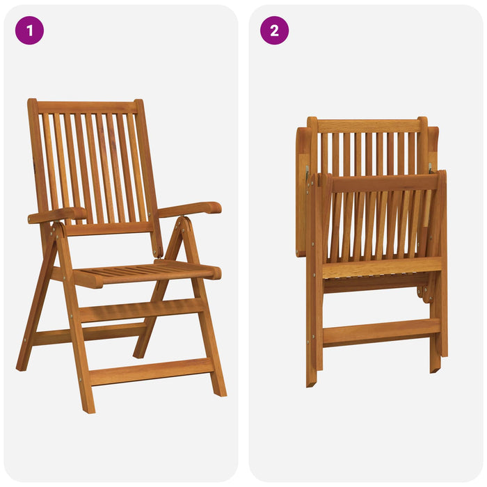 Set de dining pentru grădină cu 5 piese natural WALTI