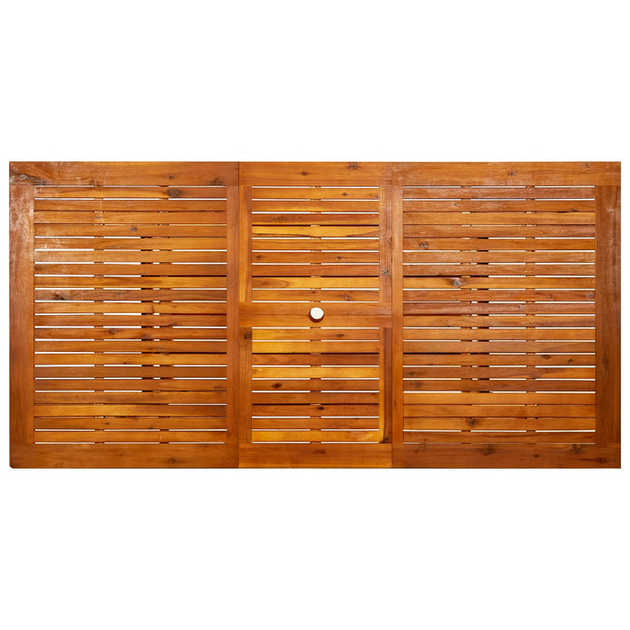 Set de dining pentru grădină cu 5 piese natural WALTI
