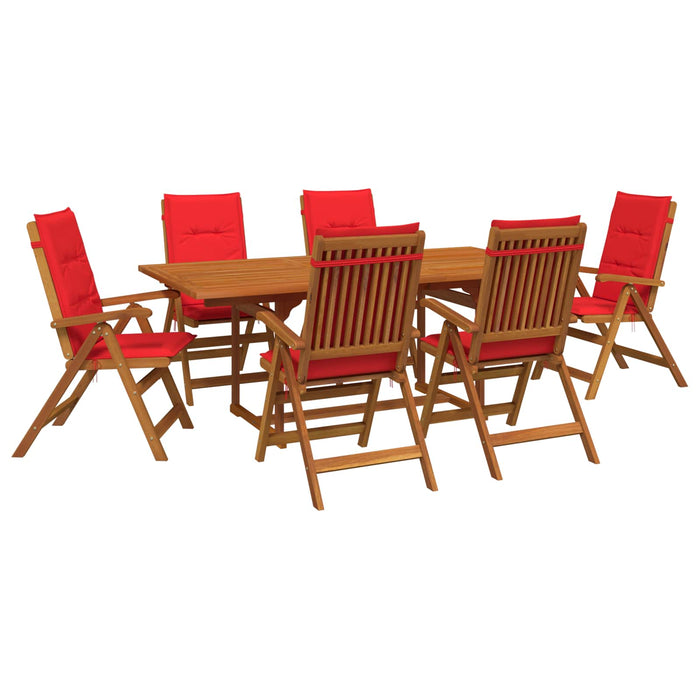 Set de dining pentru grădină, 7 piese natural WALTI