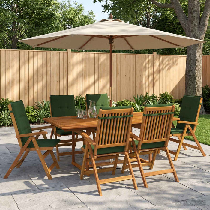 Set de dining pentru grădină, 7 piese natural WALTI