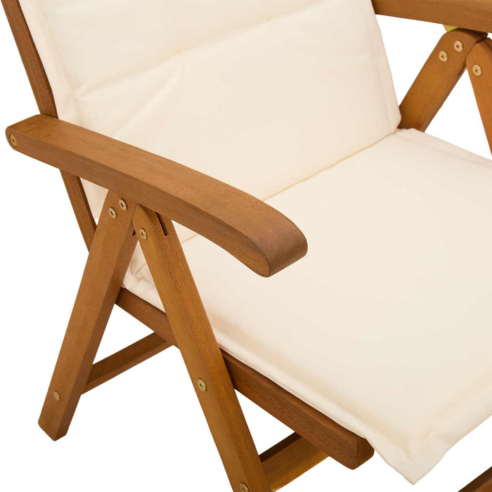 Set de dining pentru grădină cu 5 piese natural WALTI