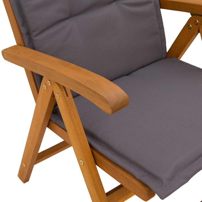 Set de dining pentru grădină cu 5 piese natural WALTI