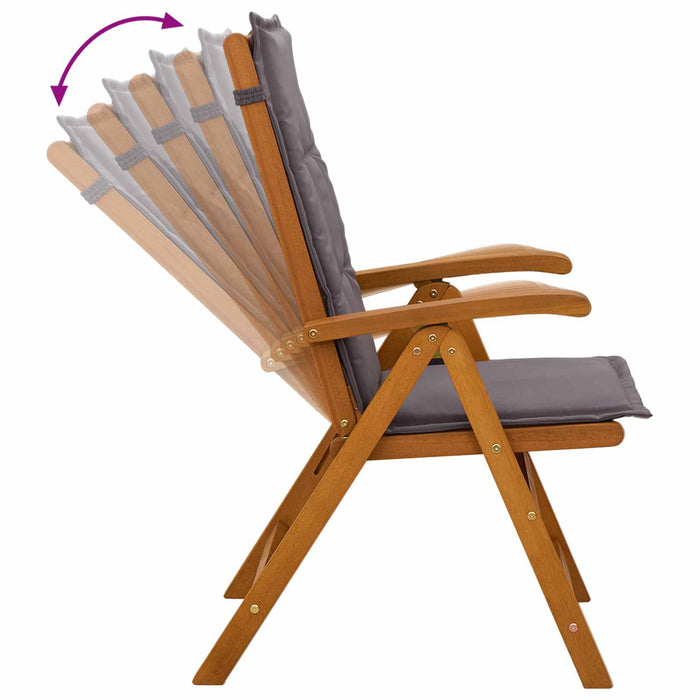 Set de dining pentru grădină cu 5 piese natural WALTI