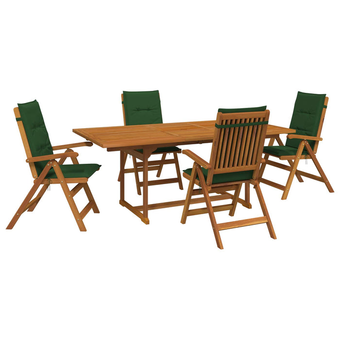 Set de dining pentru grădină cu 5 piese natural WALTI