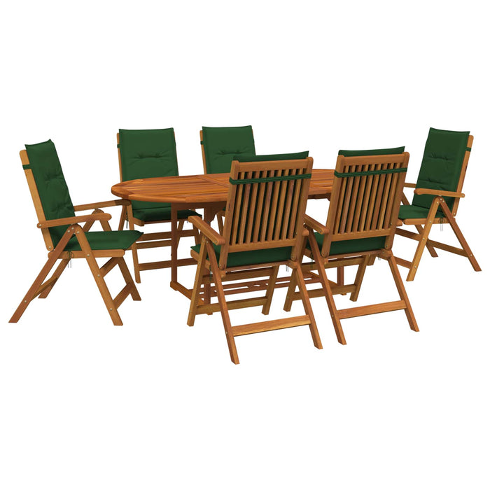 Set de dining pentru grădină, 7 piese natural WALTI