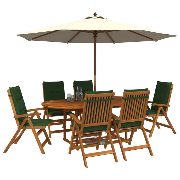Set de dining pentru grădină, 7 piese natural WALTI