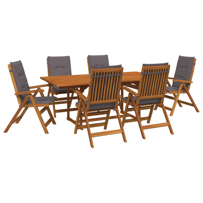 Set de dining pentru grădină, 7 piese natural WALTI
