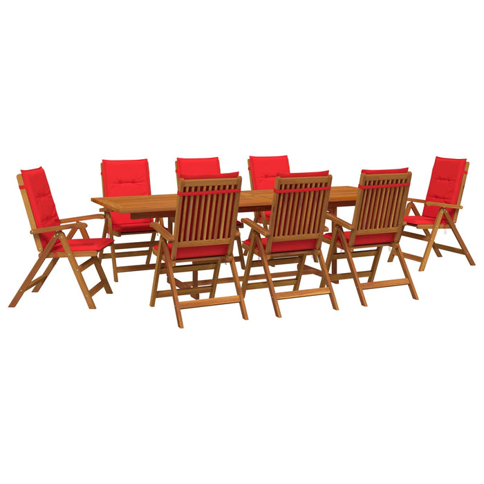 Set de dining pentru grădină, 9 piese natural WALTI
