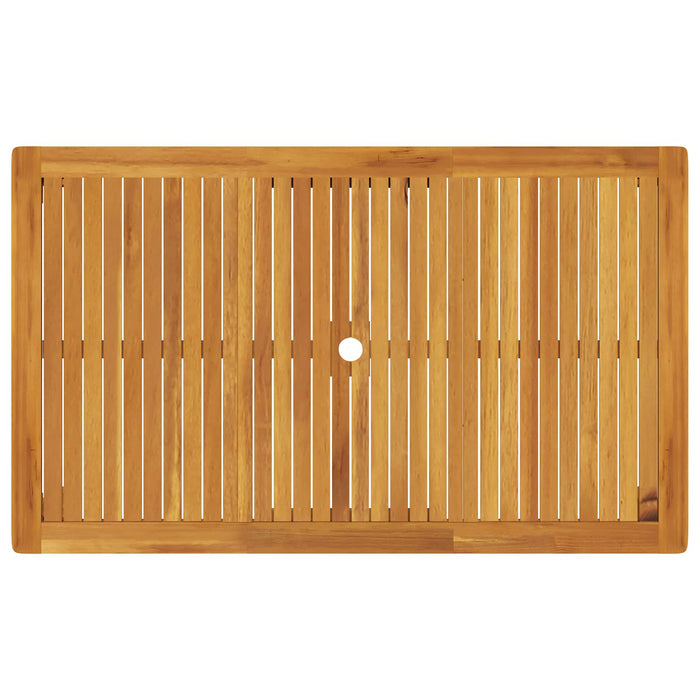 Set de dining pentru grădină cu 5 piese natural WALTI