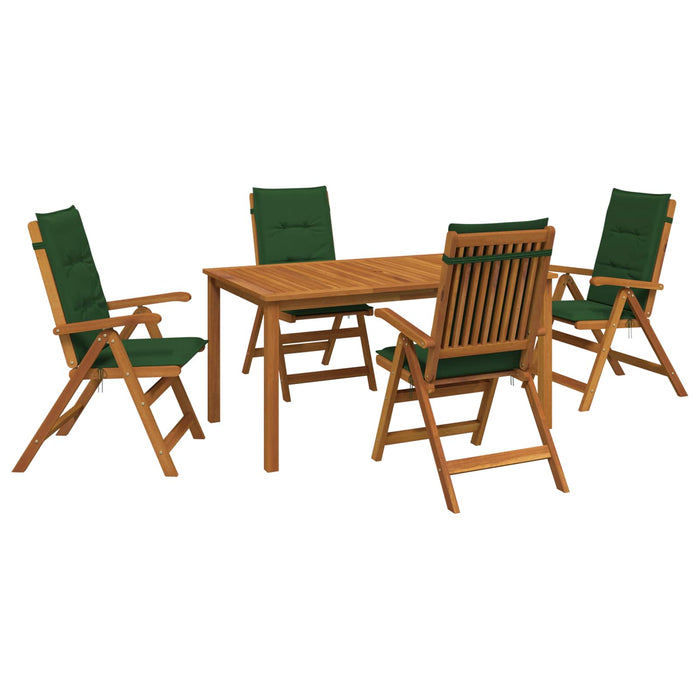 Set de dining pentru grădină cu 5 piese natural WALTI