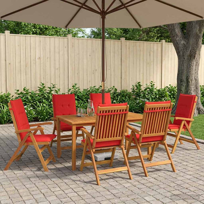 Set de dining pentru grădină, 7 piese natural WALTI