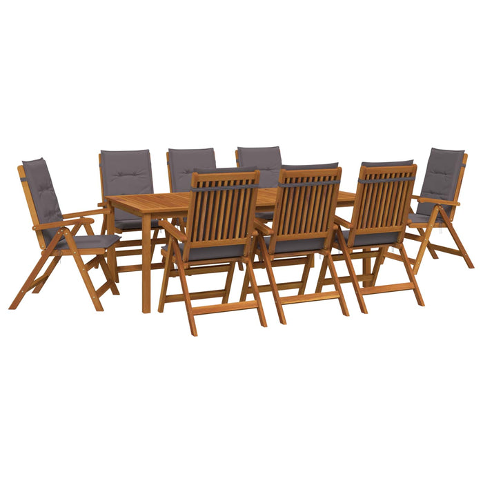 Set de dining pentru grădină, 9 piese natural WALTI