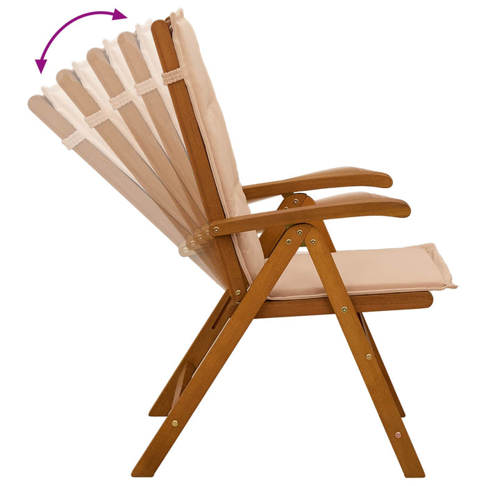 Set de dining pentru grădină, 9 piese natural WALTI