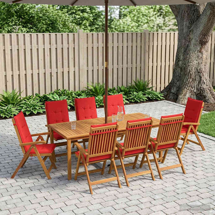 Set de dining pentru grădină, 9 piese natural WALTI
