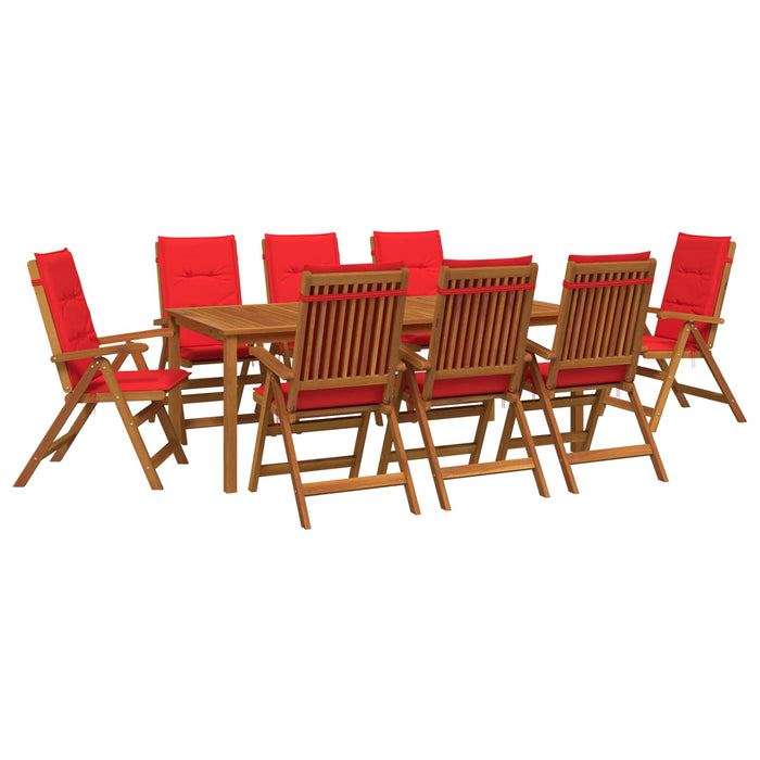 Set de dining pentru grădină, 9 piese natural WALTI