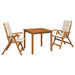 Set de dining pentru grădină, 3 piese natural - WALTI WALTI