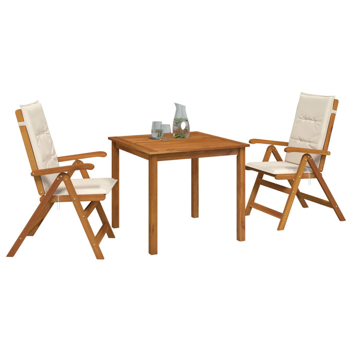 Set de dining pentru grădină, 3 piese natural - WALTI WALTI