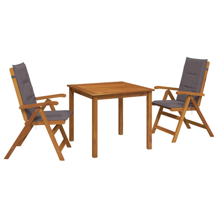 Set de dining pentru grădină, 3 piese natural - WALTI WALTI