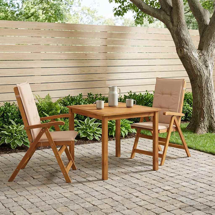 Set de dining pentru grădină, 3 piese natural - WALTI WALTI