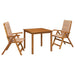 Set de dining pentru grădină, 3 piese natural - WALTI WALTI