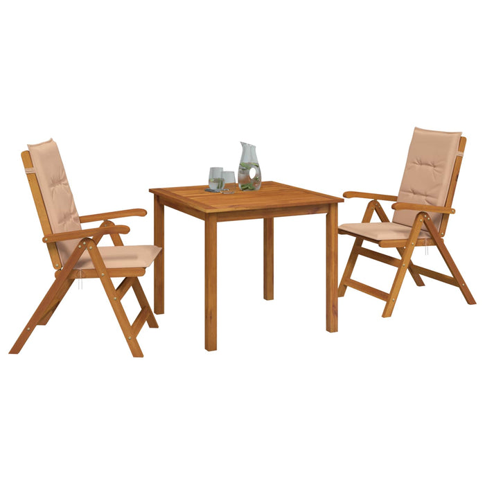 Set de dining pentru grădină, 3 piese natural - WALTI WALTI