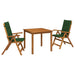 Set de dining pentru grădină, 3 piese natural - WALTI WALTI