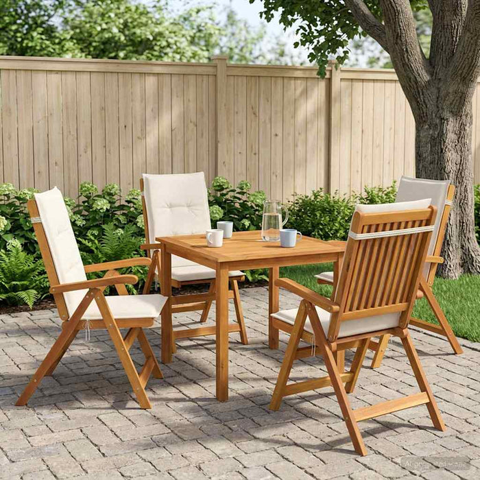 Set de dining pentru grădină cu 5 piese natural - WALTI WALTI
