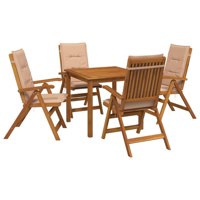 Set de dining pentru grădină cu 5 piese natural - WALTI WALTI