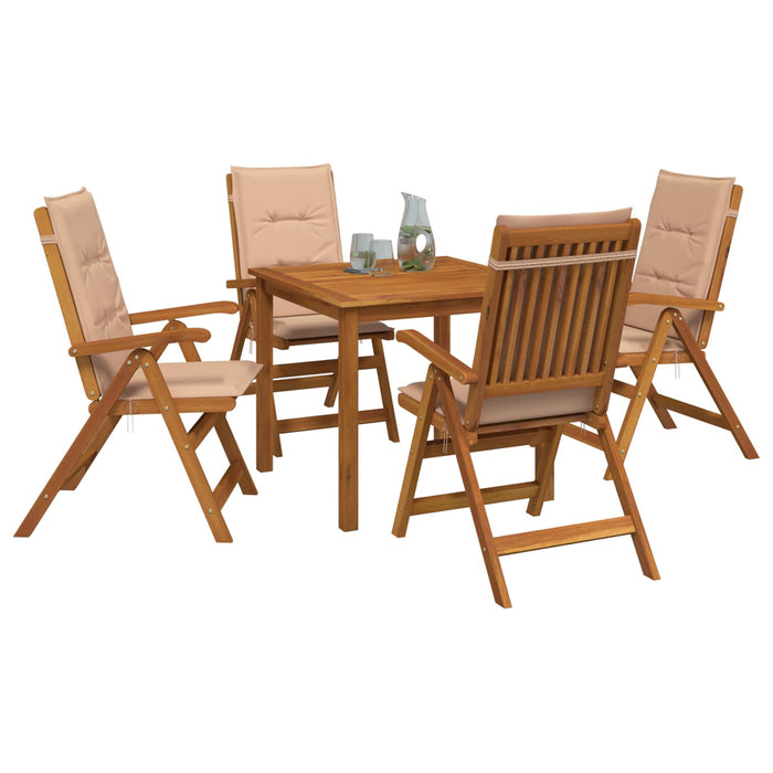 Set de dining pentru grădină cu 5 piese natural - WALTI WALTI