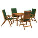 Set de dining pentru grădină cu 5 piese natural - WALTI WALTI