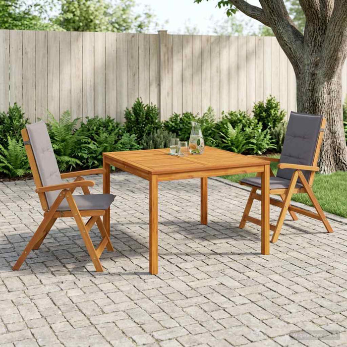 Set de dining pentru grădină, 3 piese 3 buc. natural WALTI