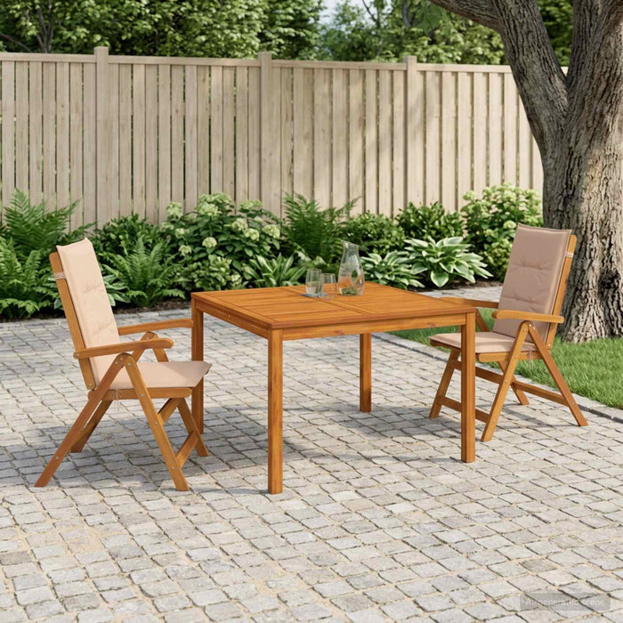 Set de dining pentru grădină, 3 piese 3 buc. natural WALTI