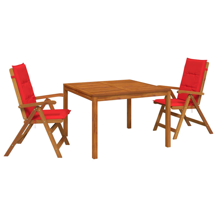 Set de dining pentru grădină, 3 piese 3 buc. natural WALTI