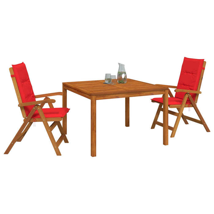 Set de dining pentru grădină, 3 piese 3 buc. natural WALTI
