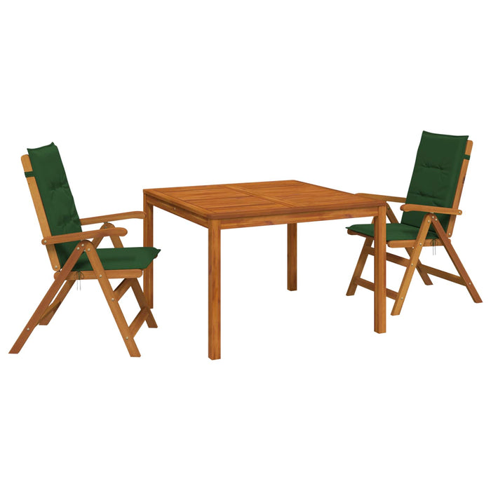 Set de dining pentru grădină, 3 piese 3 buc. natural WALTI