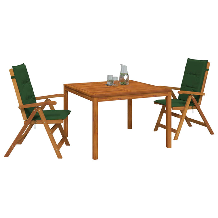 Set de dining pentru grădină, 3 piese 3 buc. natural WALTI