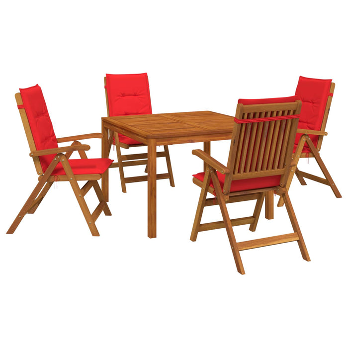 Set de dining pentru grădină cu 5 piese 5 buc. natural WALTI