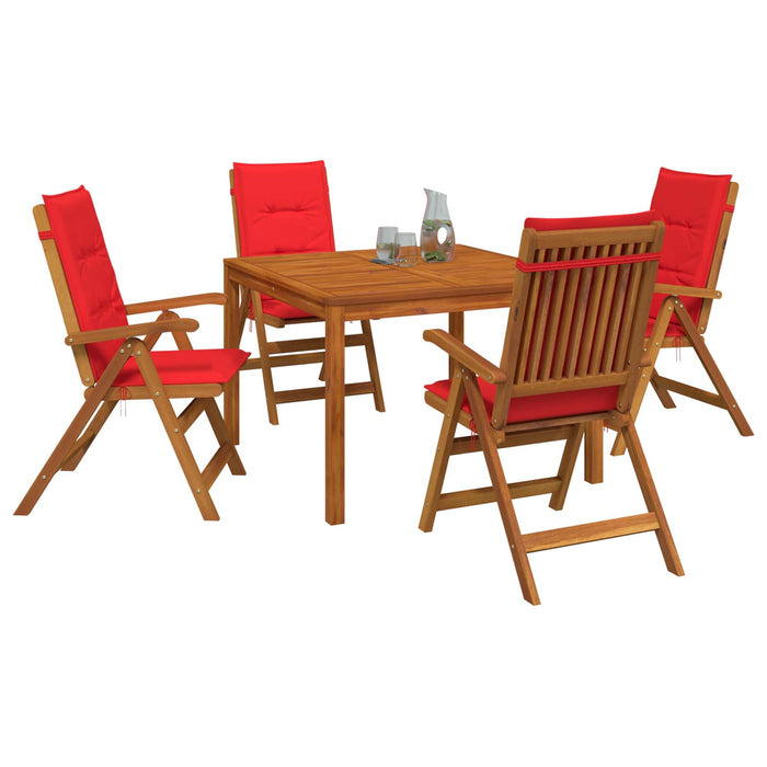 Set de dining pentru grădină cu 5 piese 5 buc. natural WALTI