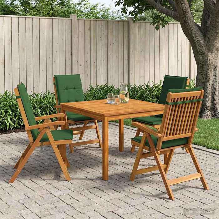 Set de dining pentru grădină cu 5 piese 5 buc. natural WALTI