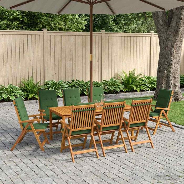 Set de dining pentru grădină, 9 piese 9 buc. natural WALTI