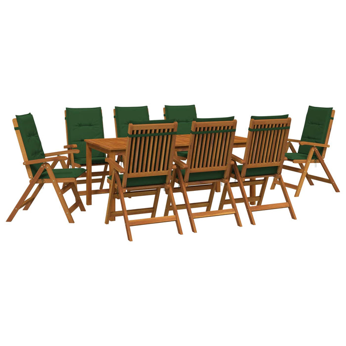 Set de dining pentru grădină, 9 piese 9 buc. natural WALTI