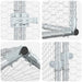 2 buc. Argintiu 7 x 2 x 1,5 m Oțel Galvanizat - WALTI WALTI