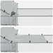 2 buc. Argintiu 7 x 2 x 1,5 m Oțel Galvanizat - WALTI WALTI
