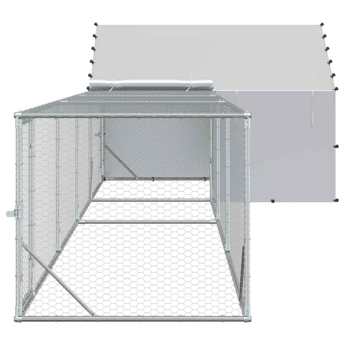 2 buc. Argintiu 7 x 2 x 1,5 m Oțel Galvanizat - WALTI WALTI