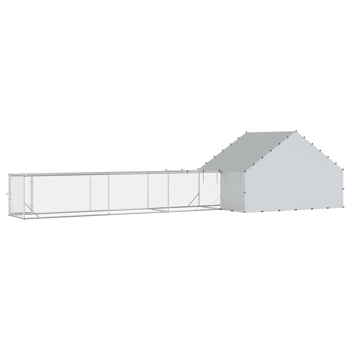 2 buc. Argintiu 800 x 200 x 190 cm Oțel Galvanizat WALTI