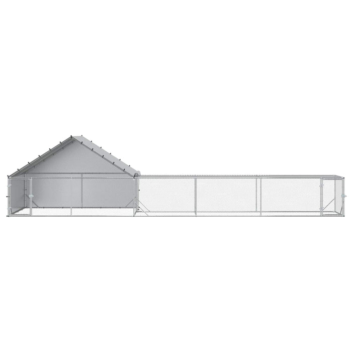 2 buc. Argintiu 800 x 200 x 190 cm Oțel Galvanizat WALTI