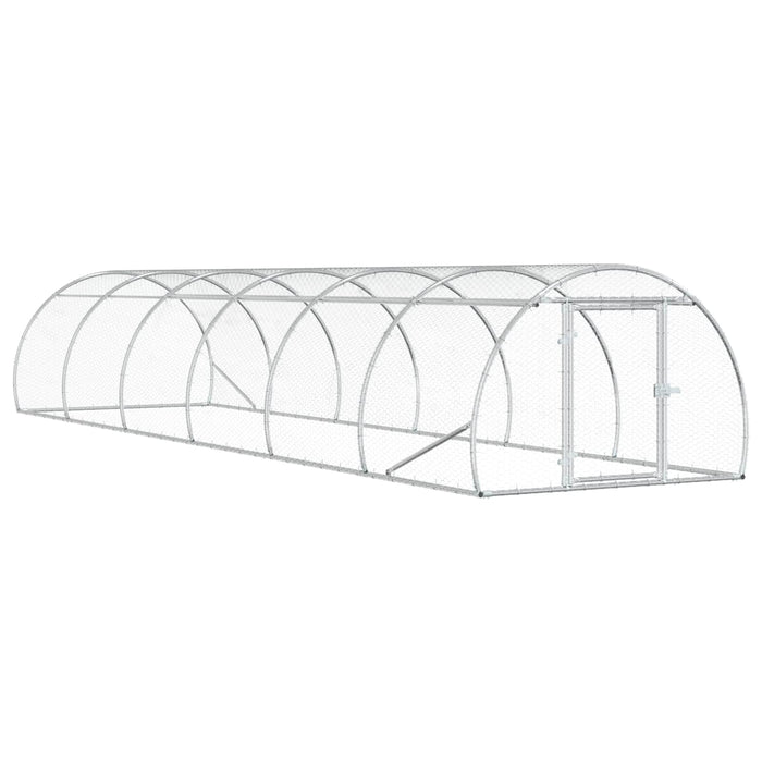 Căsuță pentru pui Argintiu 600 x 150 x 100 cm Oțel Galvanizat WALTI