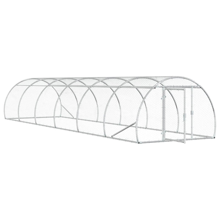 Căsuță pentru pui Argintiu 600 x 150 x 100 cm Oțel Galvanizat WALTI
