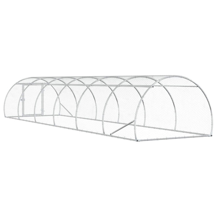 Căsuță pentru pui Argintiu 600 x 150 x 100 cm Oțel Galvanizat WALTI